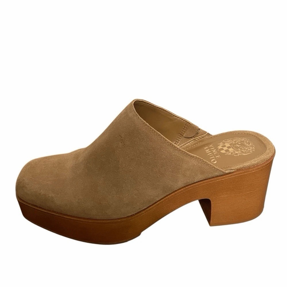 Vince Camuto Rimindel Platform Mule Camel Brown Size 7.5 - Picture 1 of 10